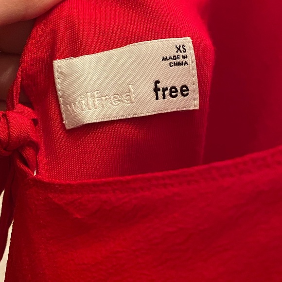 Red Wilfred Free Kepner blouse - Picture 4 of 7